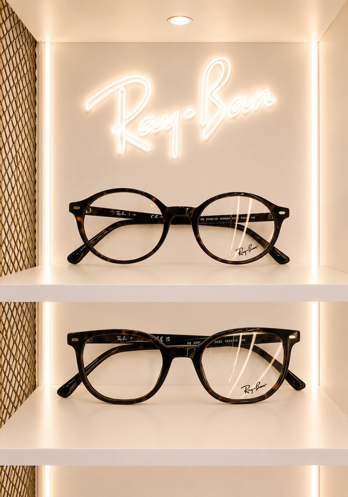 Czarne oprawy Ray-Ban